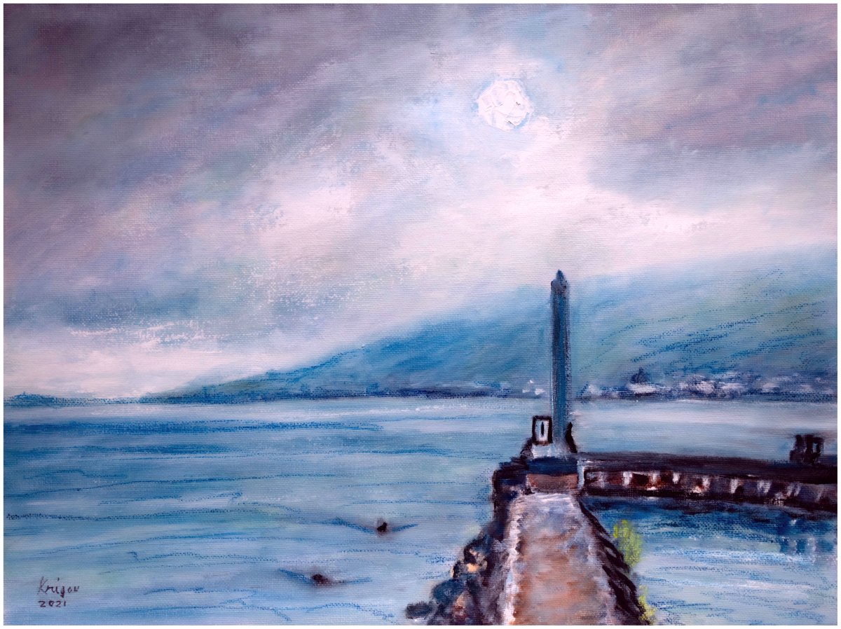 La jetée du port de Bienne