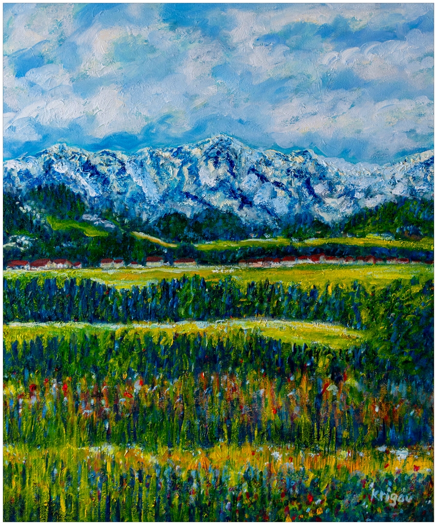 Paysage à l'apparence helvétique