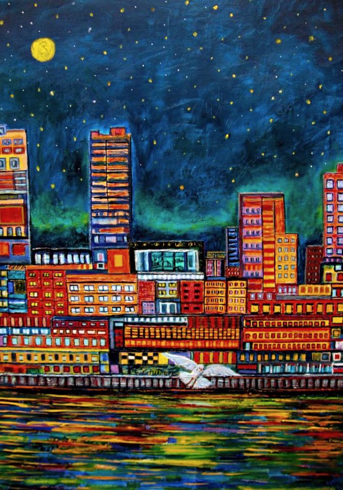 Tetris City, sous la lune électrique