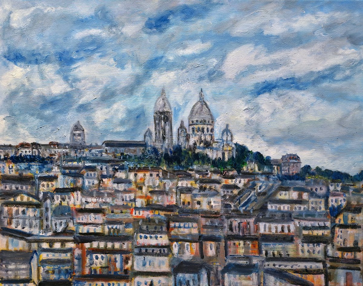 La butte Montmartre et le Sacré-Coeur depuis le magasin Printemps 