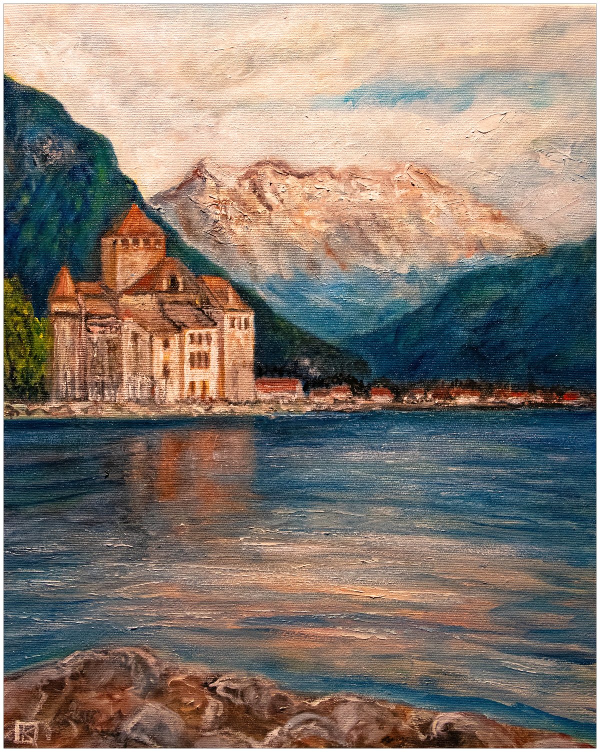  Château de Chillon et Dents du Midi