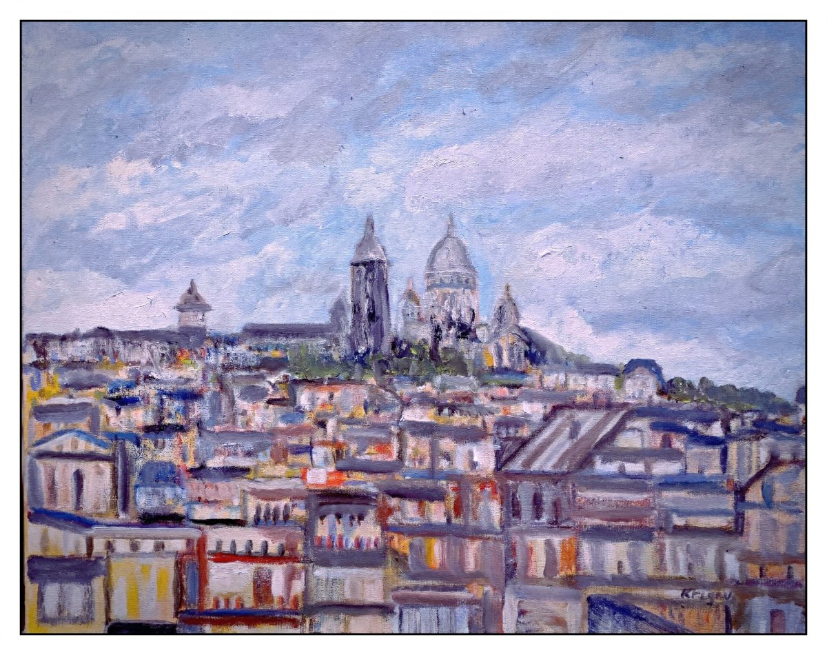 La butte Montmartre et le Sacré-Coeur depuis le magasin Printemps 