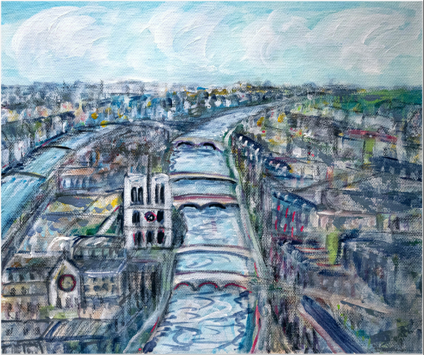Notre-Dame vue du ciel 