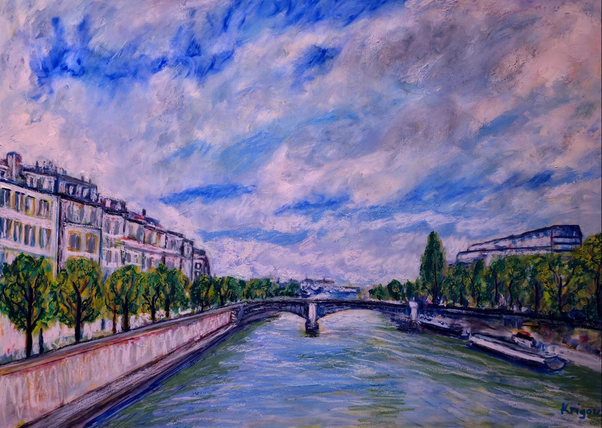 Quais de Seine avec le pont de Sully et l'Institut arabe