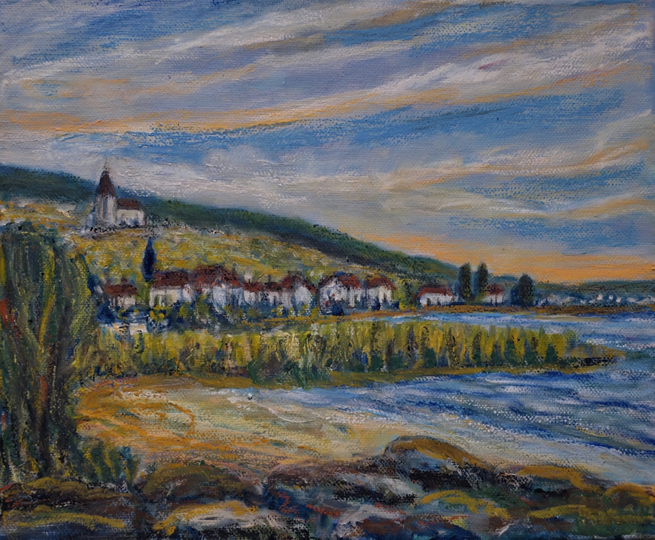 Ligerz au lever du jour