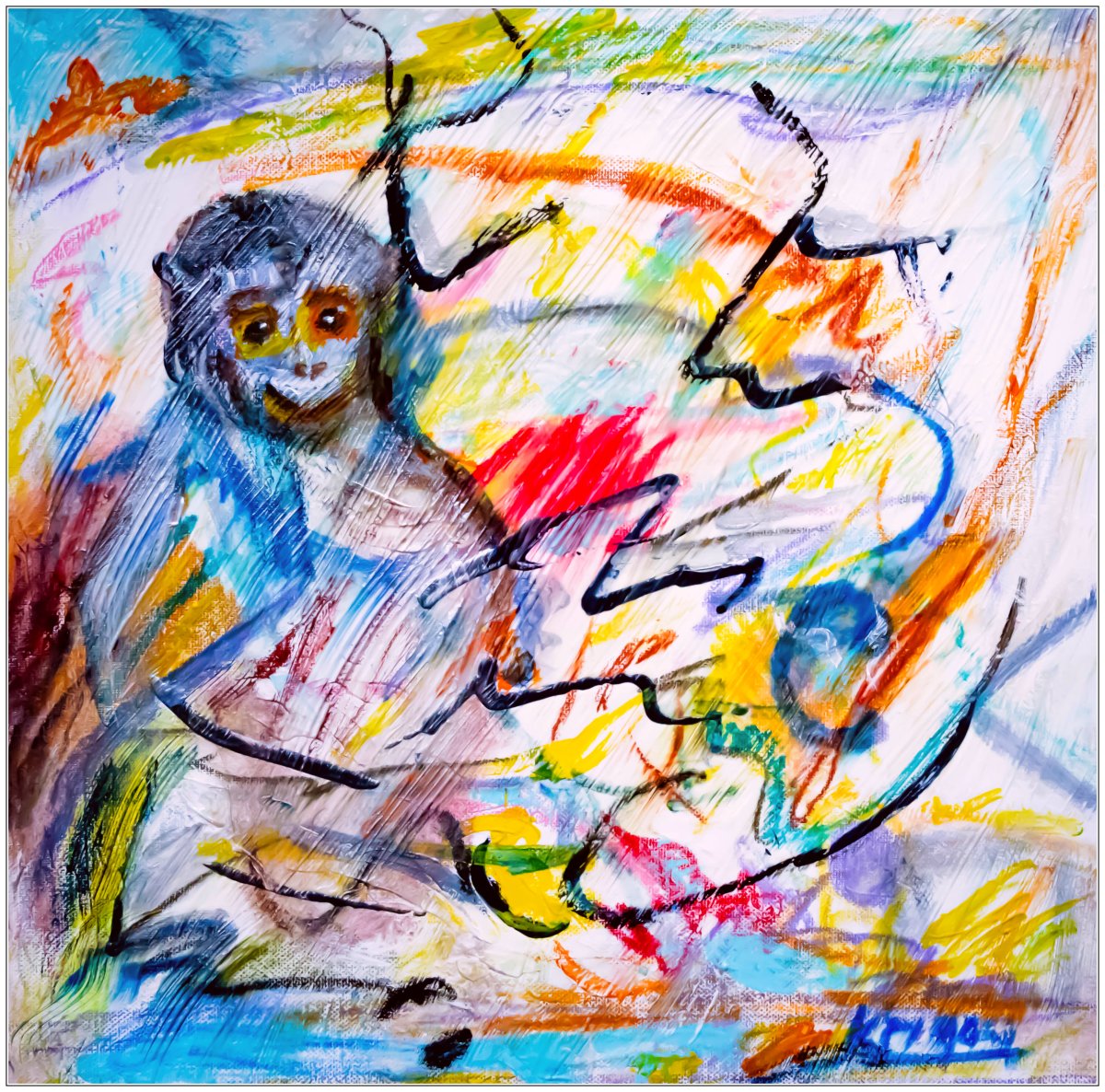 Un singe en hiver
