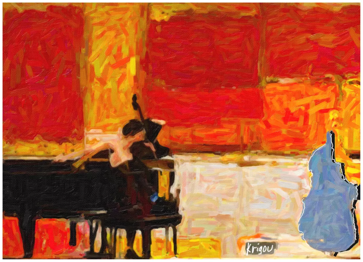 La violoncelliste et son étui