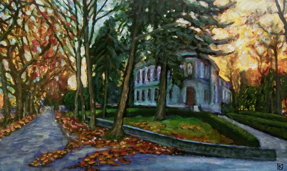 Bienne, musée Schwab au coucher du soleil 