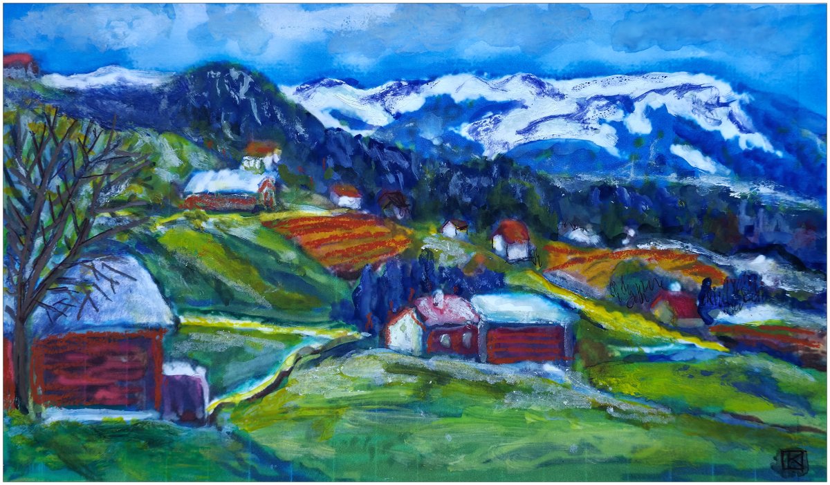 Fin de l'hiver dans les Alpes