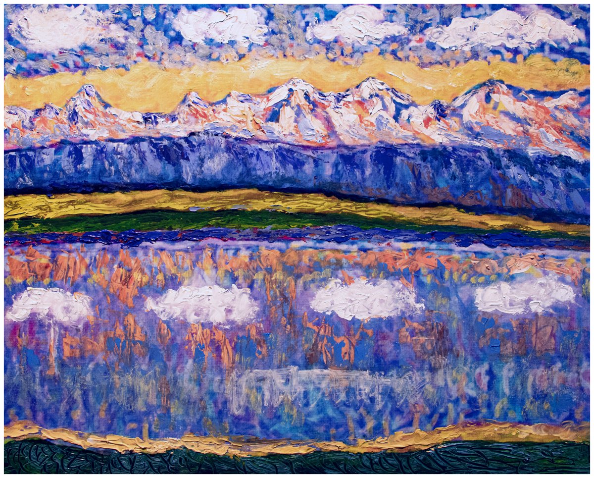 Lac de Bienne et vue sur les Alpes