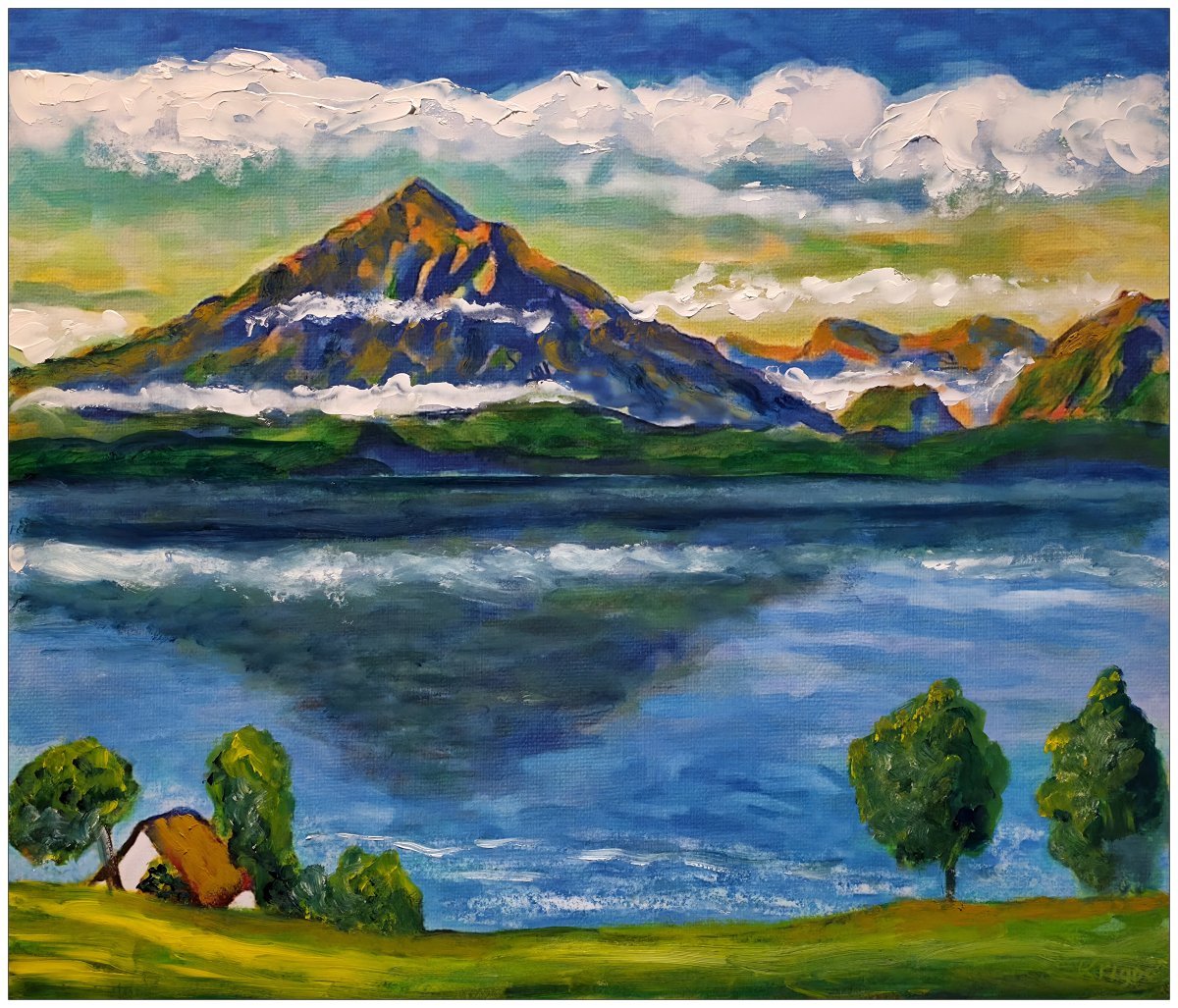 Niesen et lac de Thun 