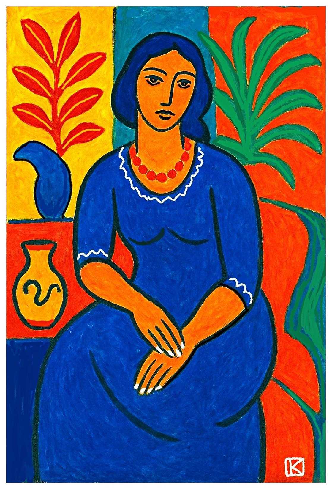 La femme au collier rouge