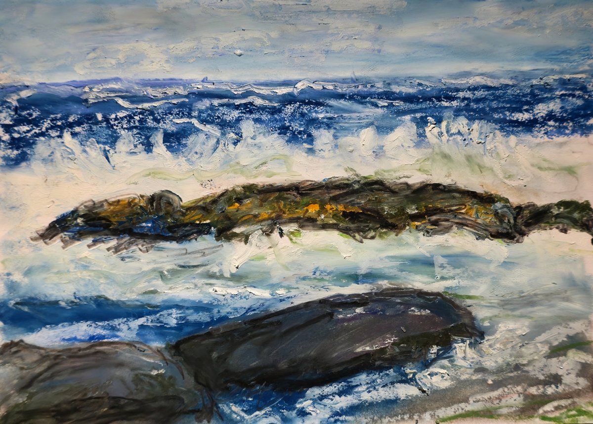Rochers dans la tempête