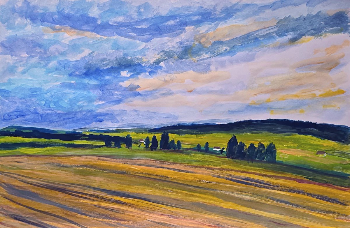 Coucher de soleil vers Biezwil