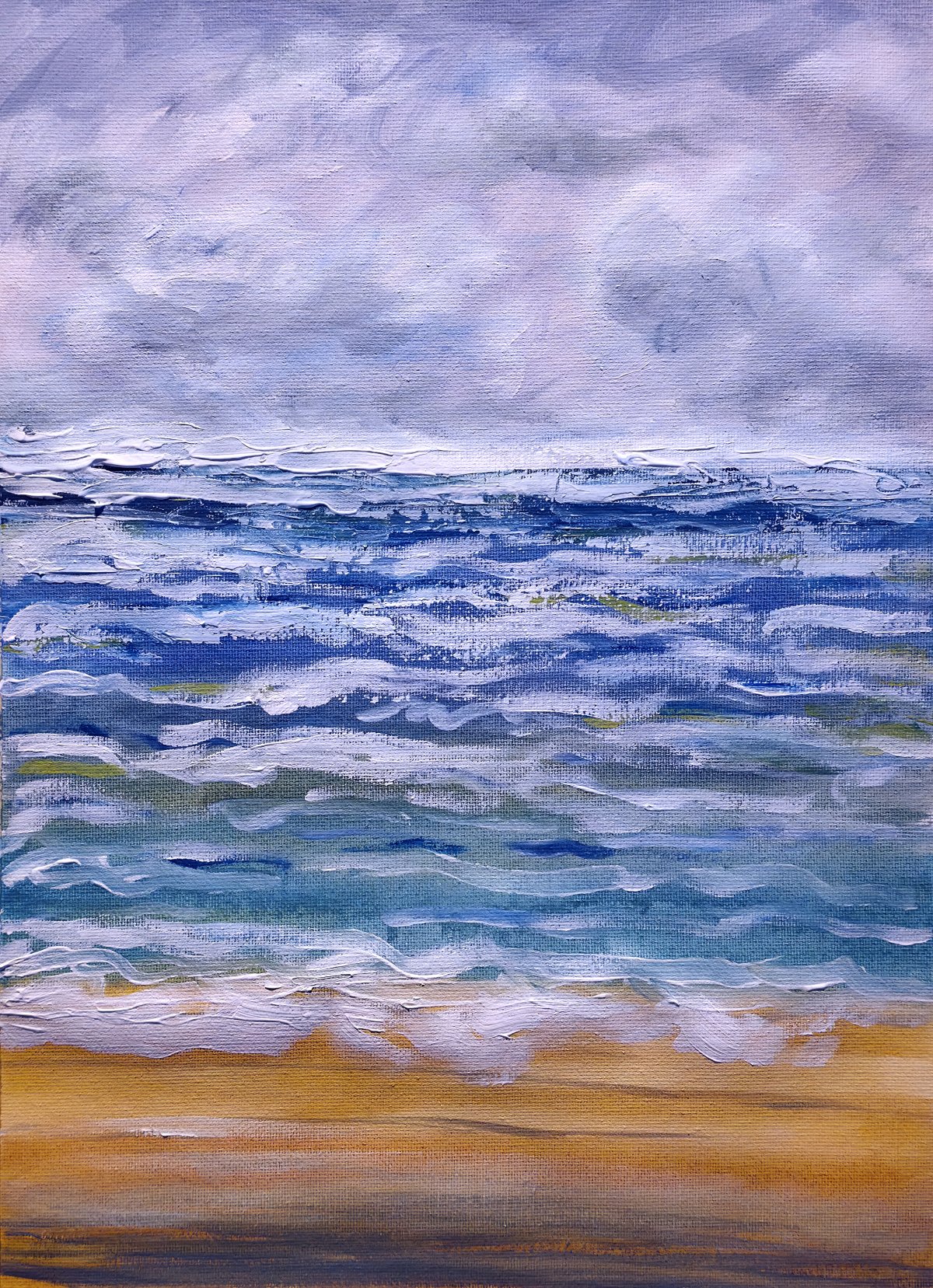 Vue sur la mer déchainée