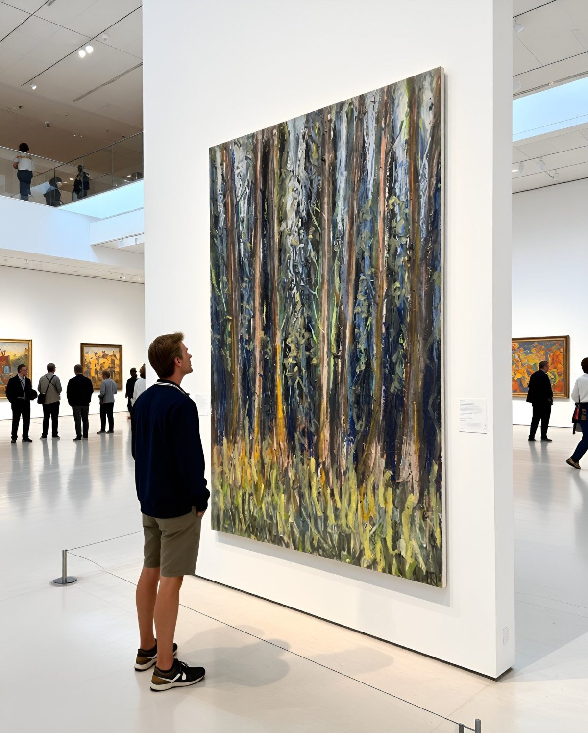 Sous-bois 2 - Pastels à l'huile, 14,8 x 21, réf. CS14626