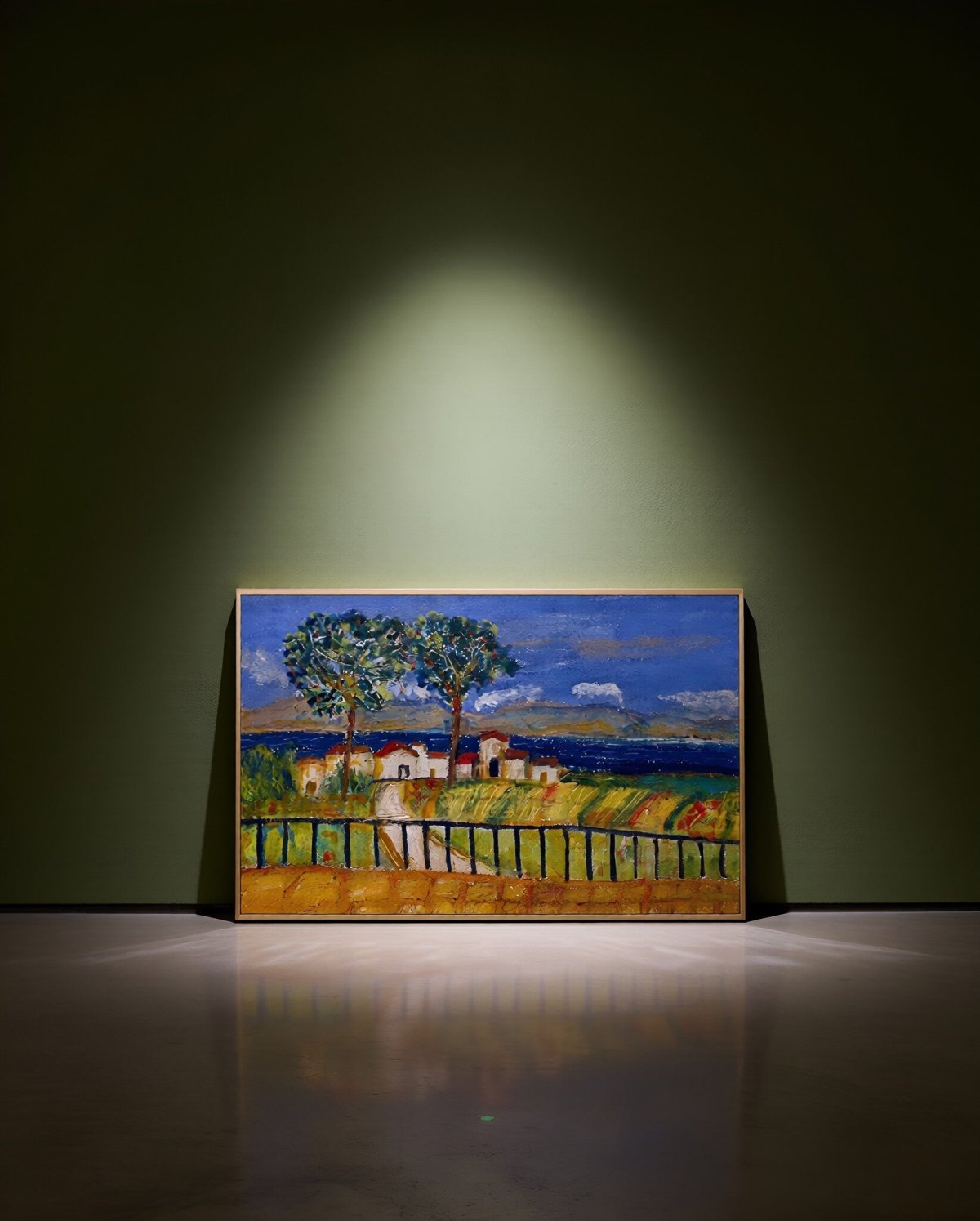 Souvenirs de vacances - Huile et pastels,  16 x 25, réf. CS14826