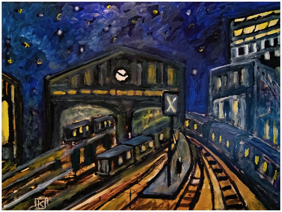 La gare de nuit