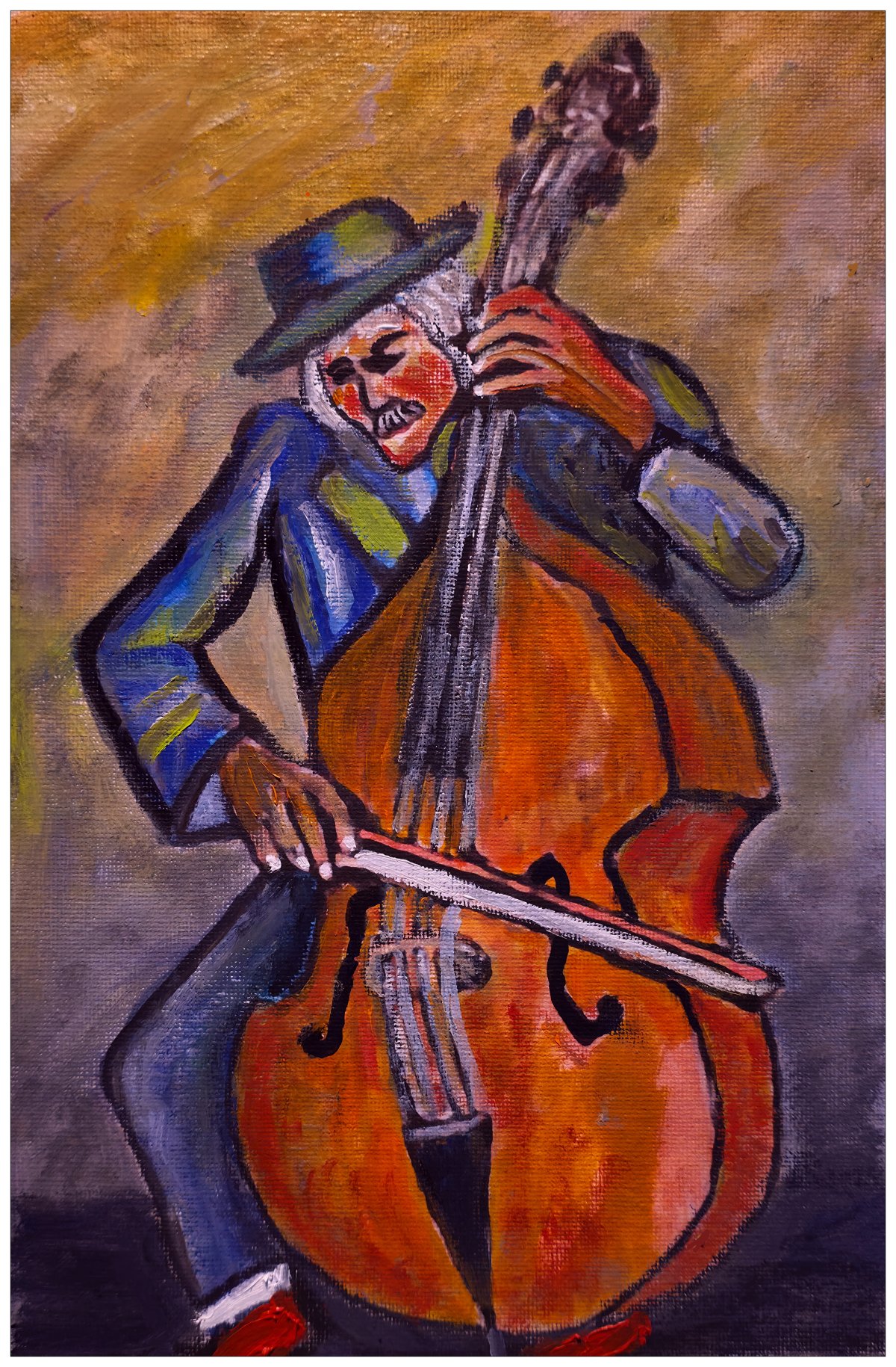 Le vieux contrebassiste