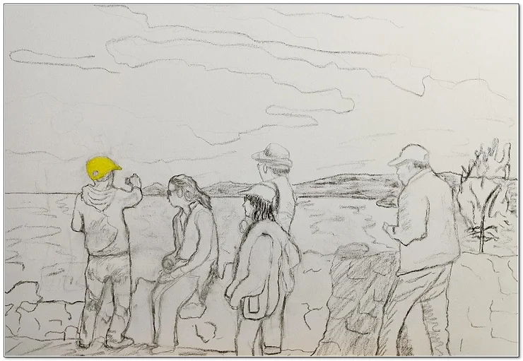 La montée du Calvario