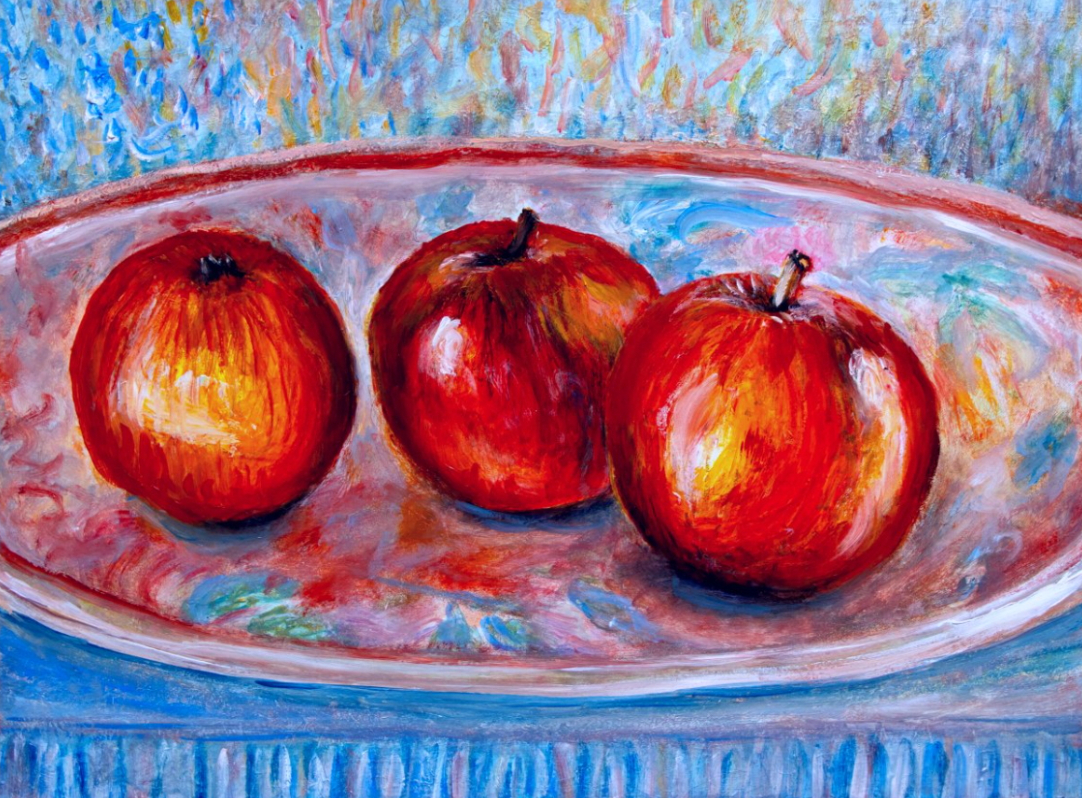 Nature morte aux 3 pommes - réf. CS1120