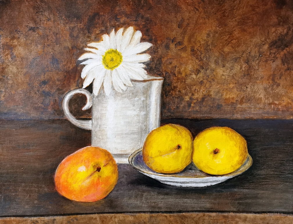 Nature morte aux abricots - Réf. CS1320