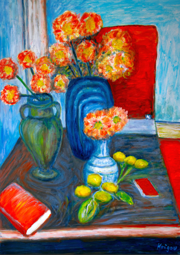 Nature morte aux trois vases - réf. CS11622