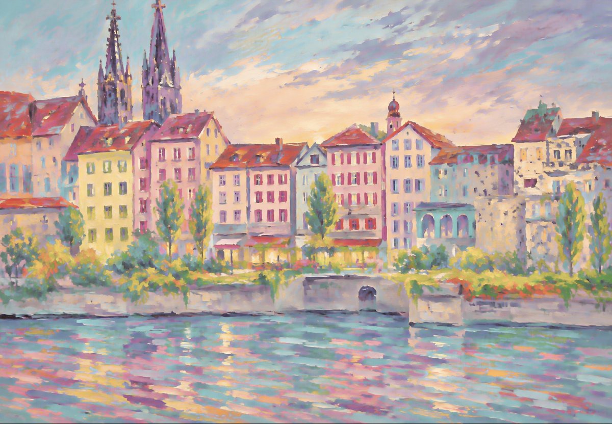 Une ville au bord du fleuve