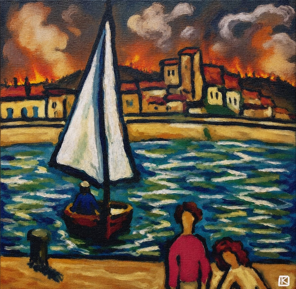 Les amoureux sur le quai