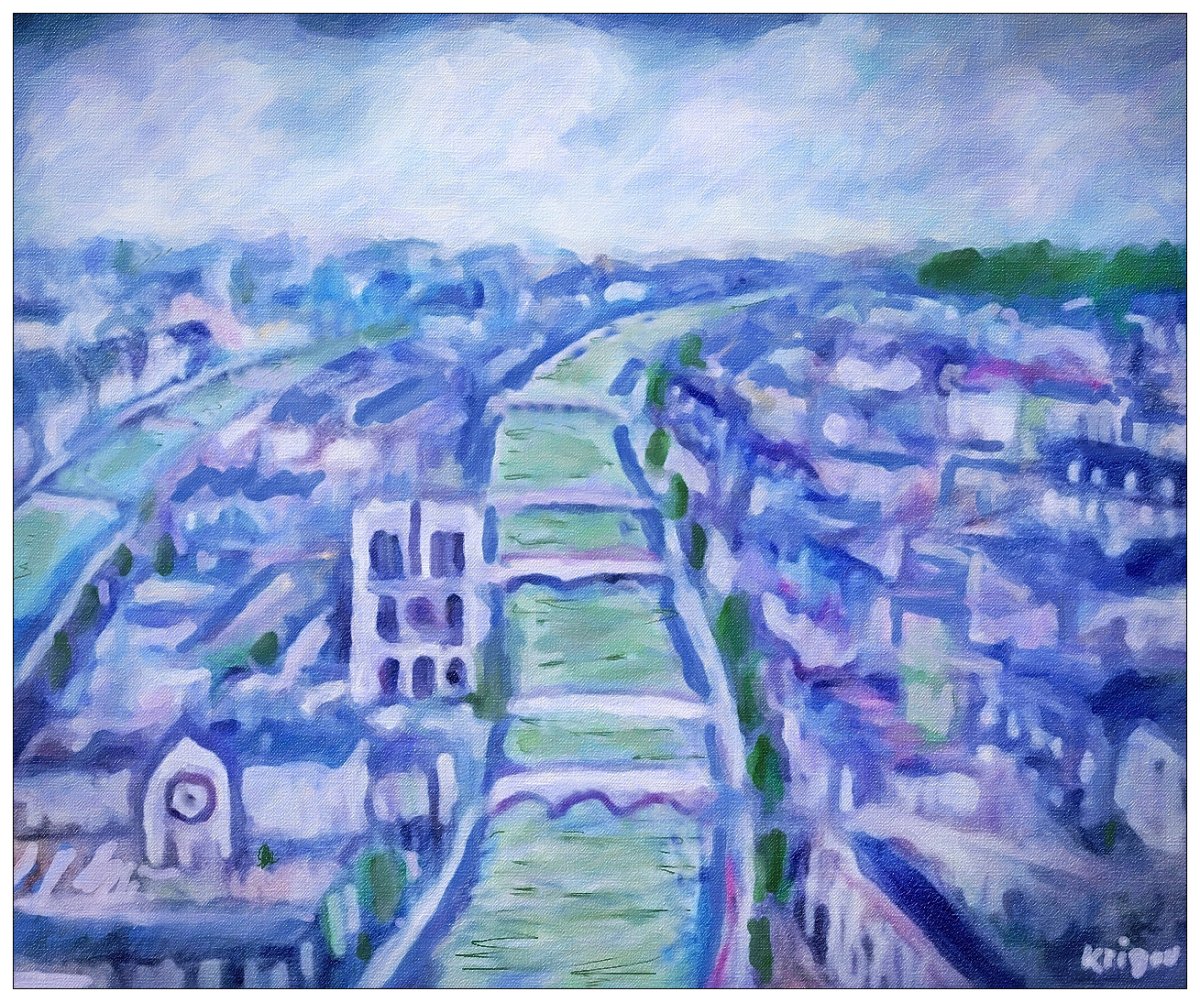 Drone survolant Paris