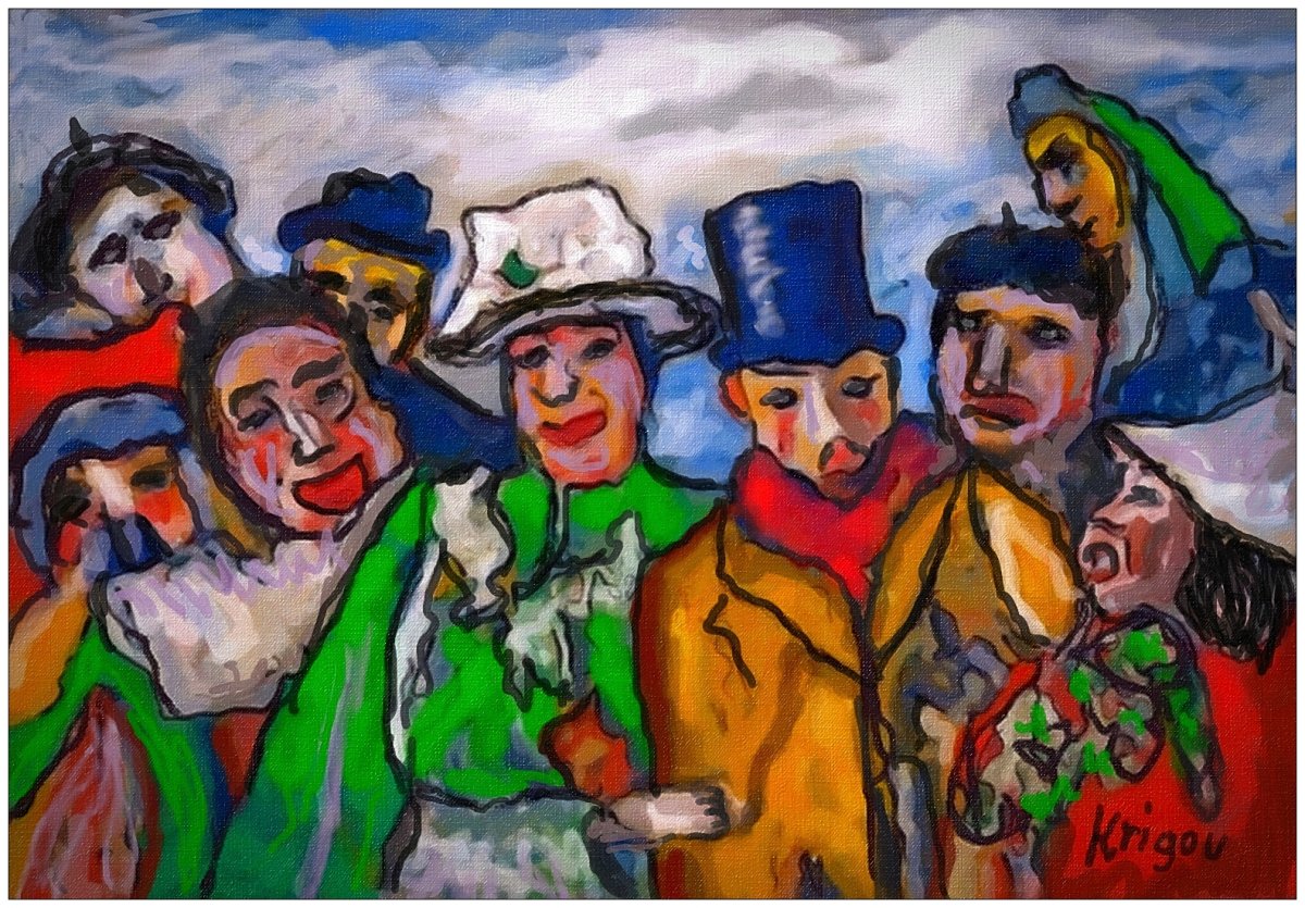 Cortège pour l’autre monde - Clin d'œil à James Ensor