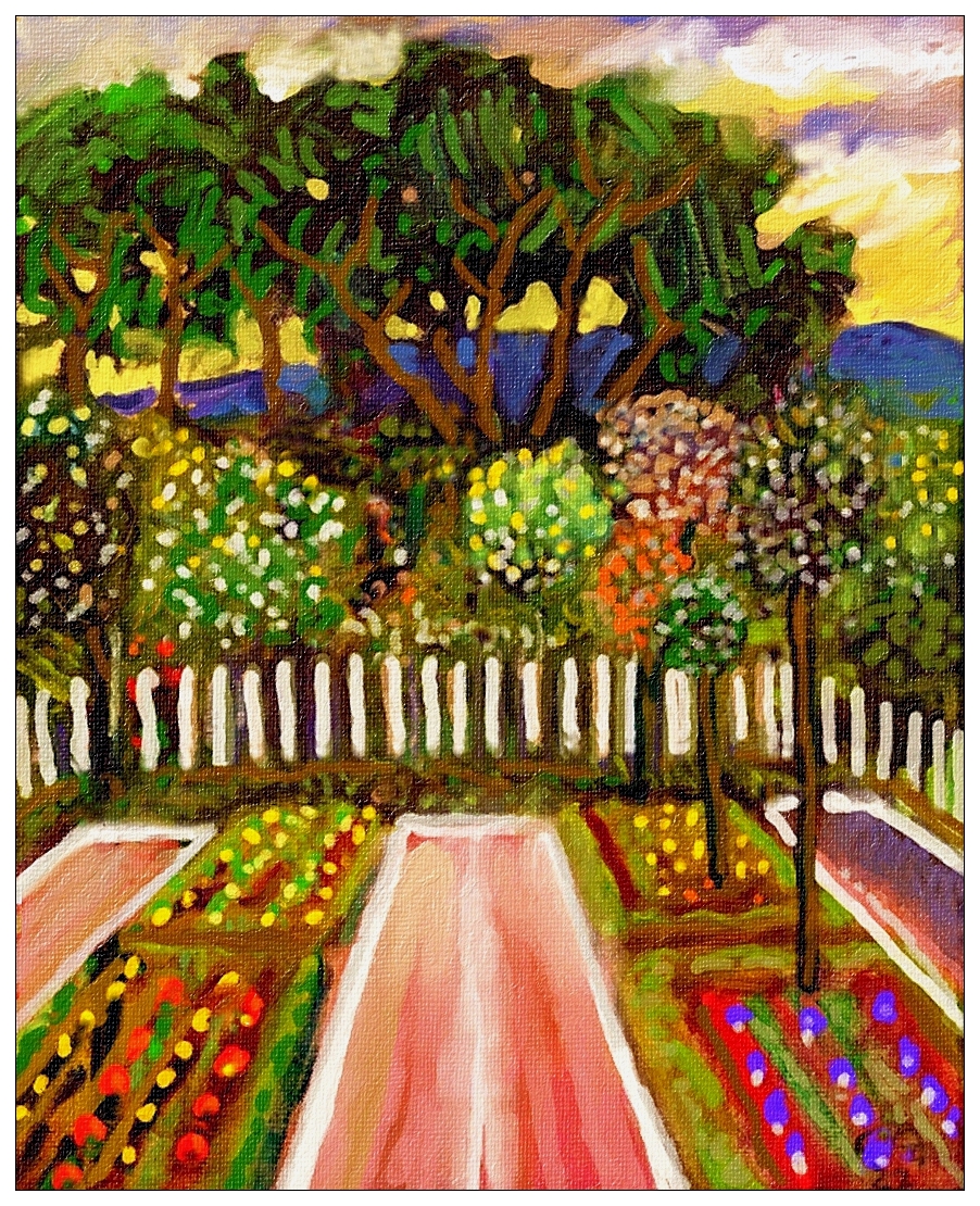 Jardin en floraison 