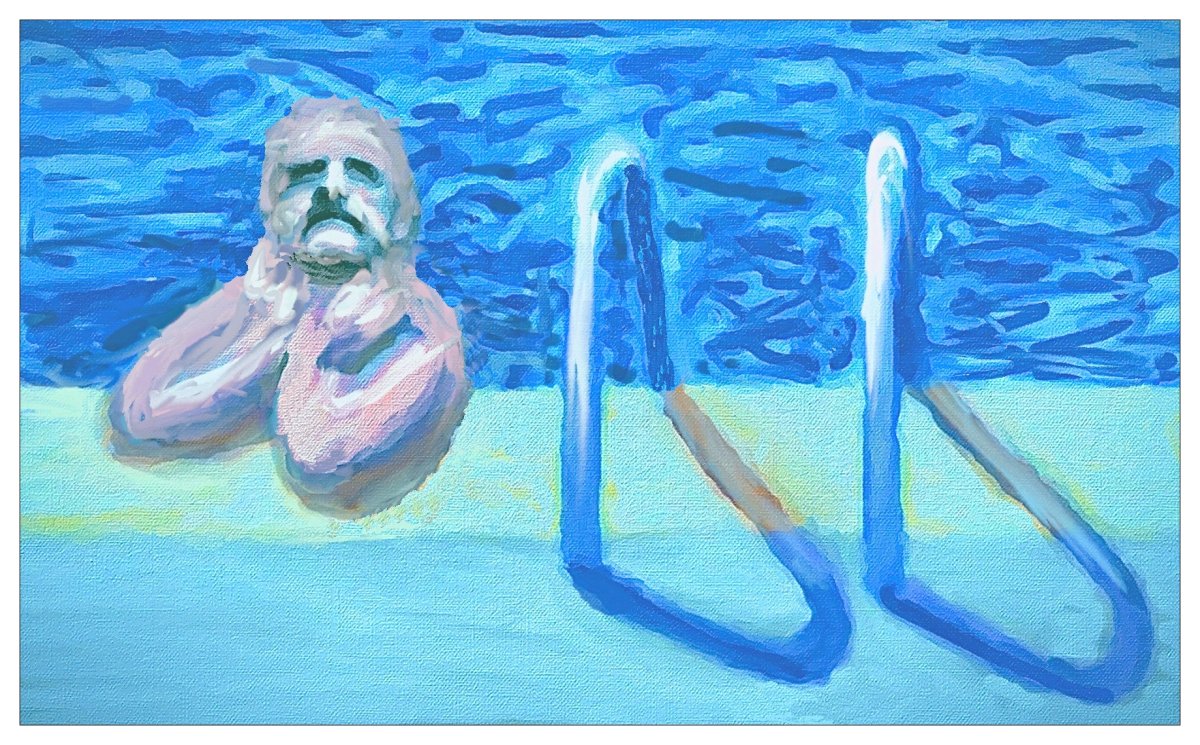 Au bord de la piscine