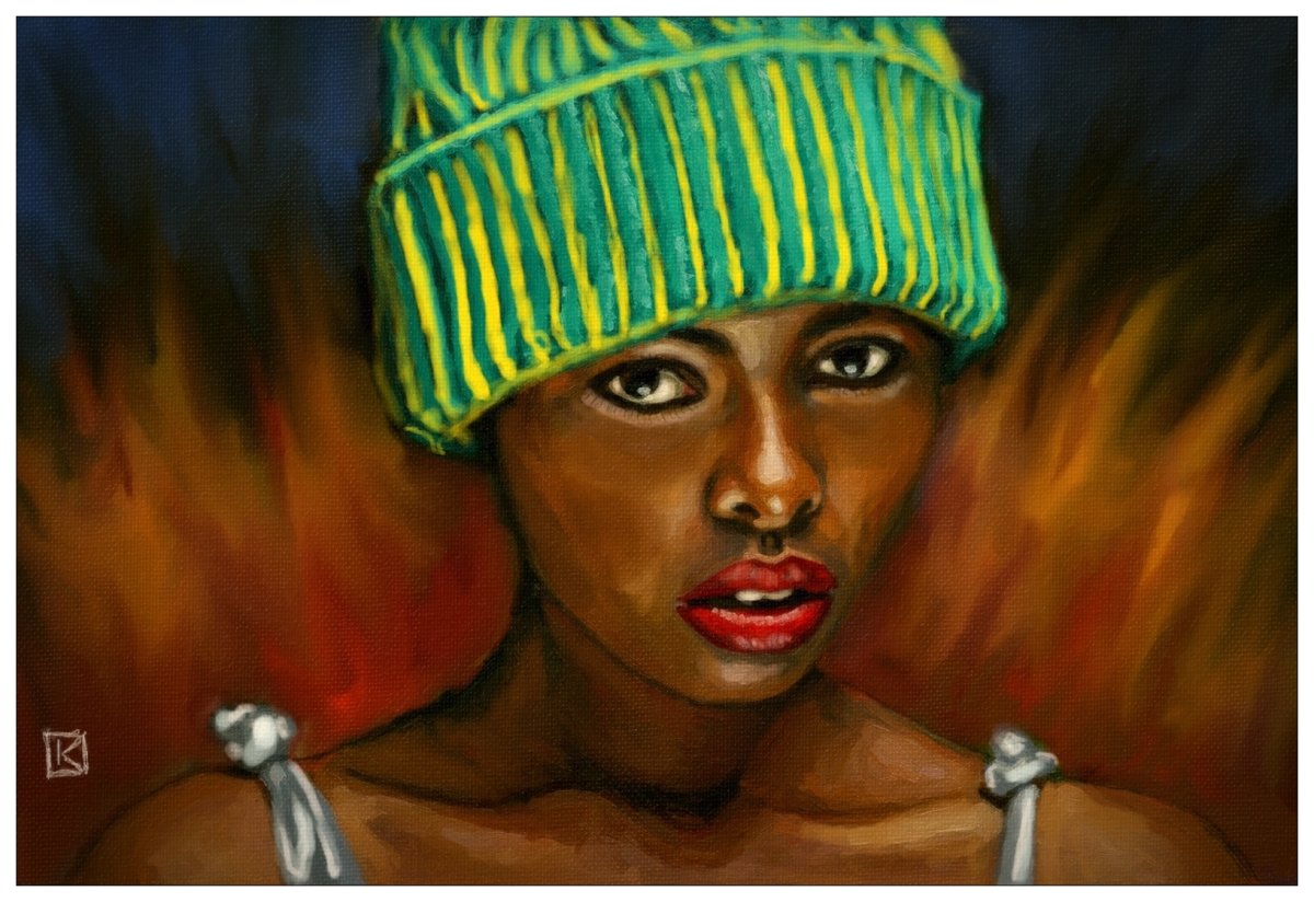 La fille au bonnet vert