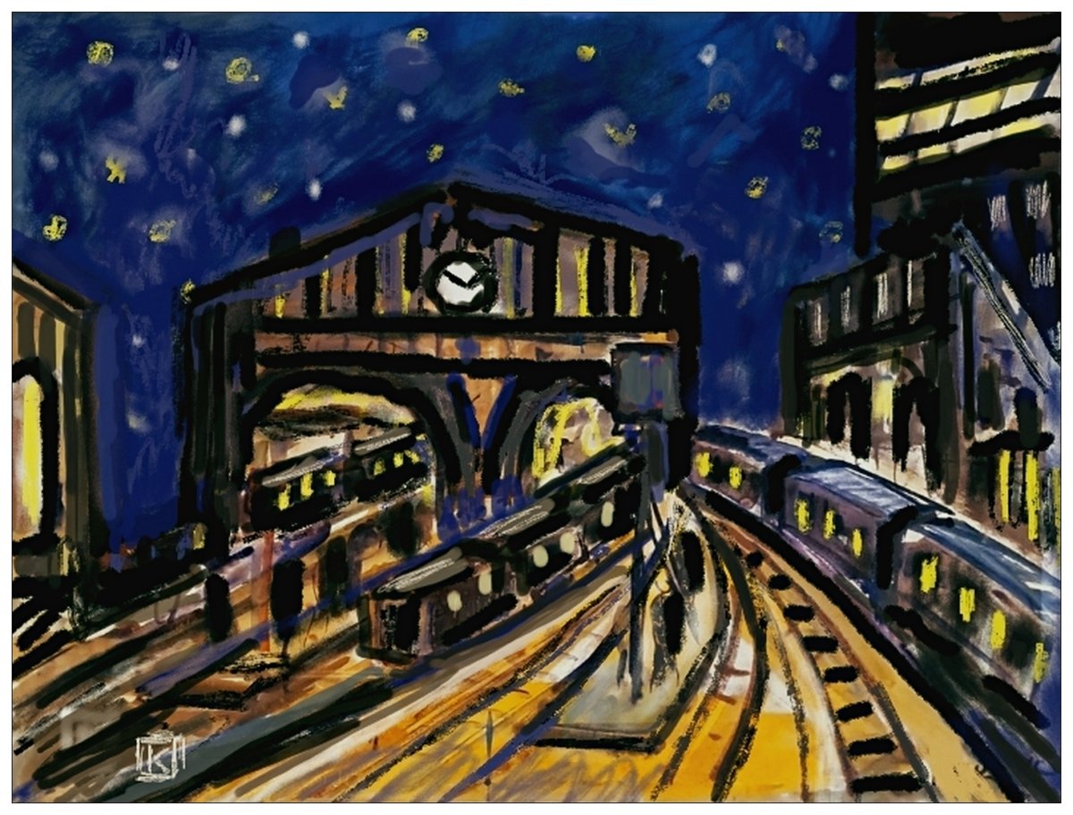 La gare de nuit