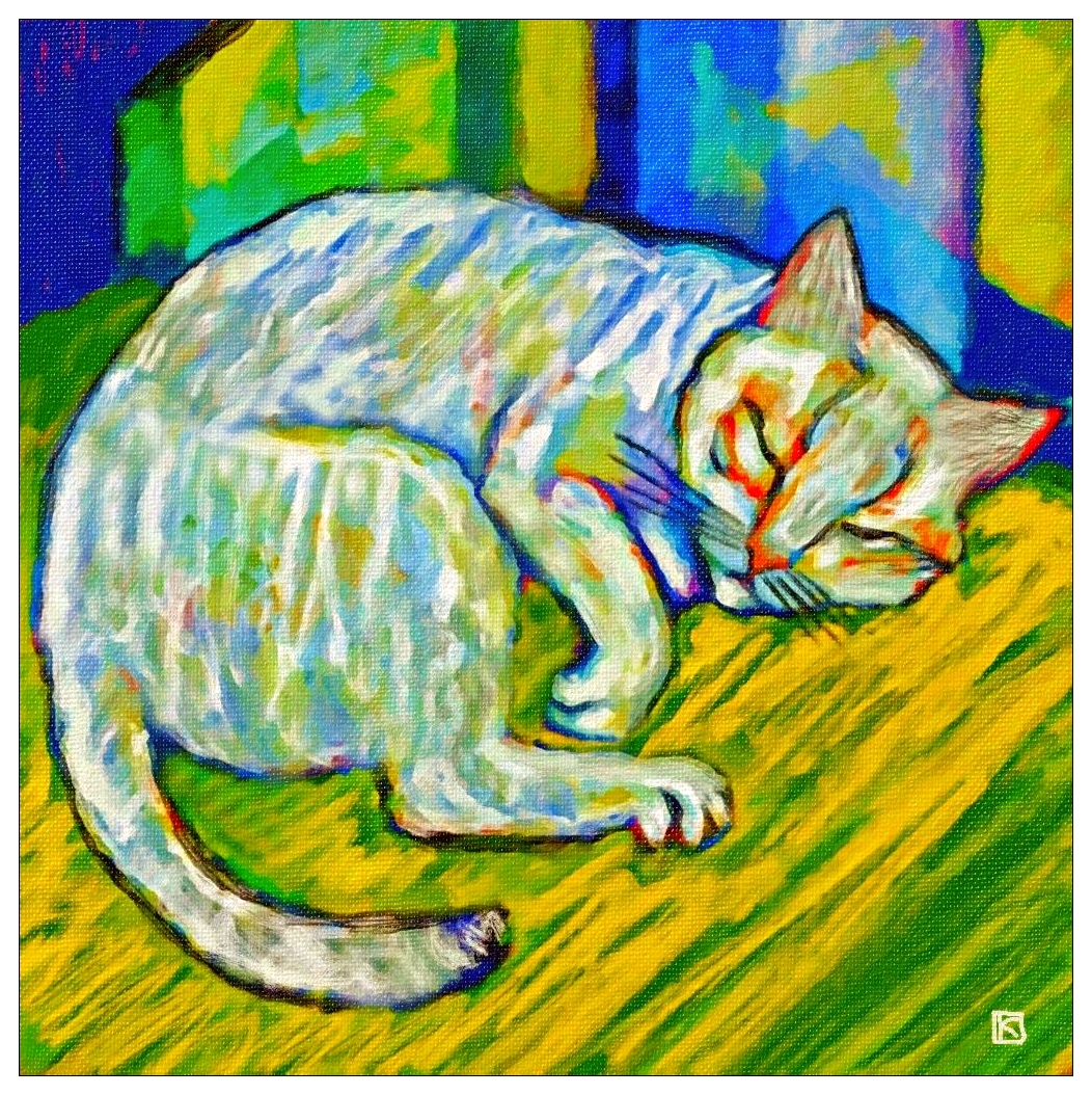 Le chat dormant