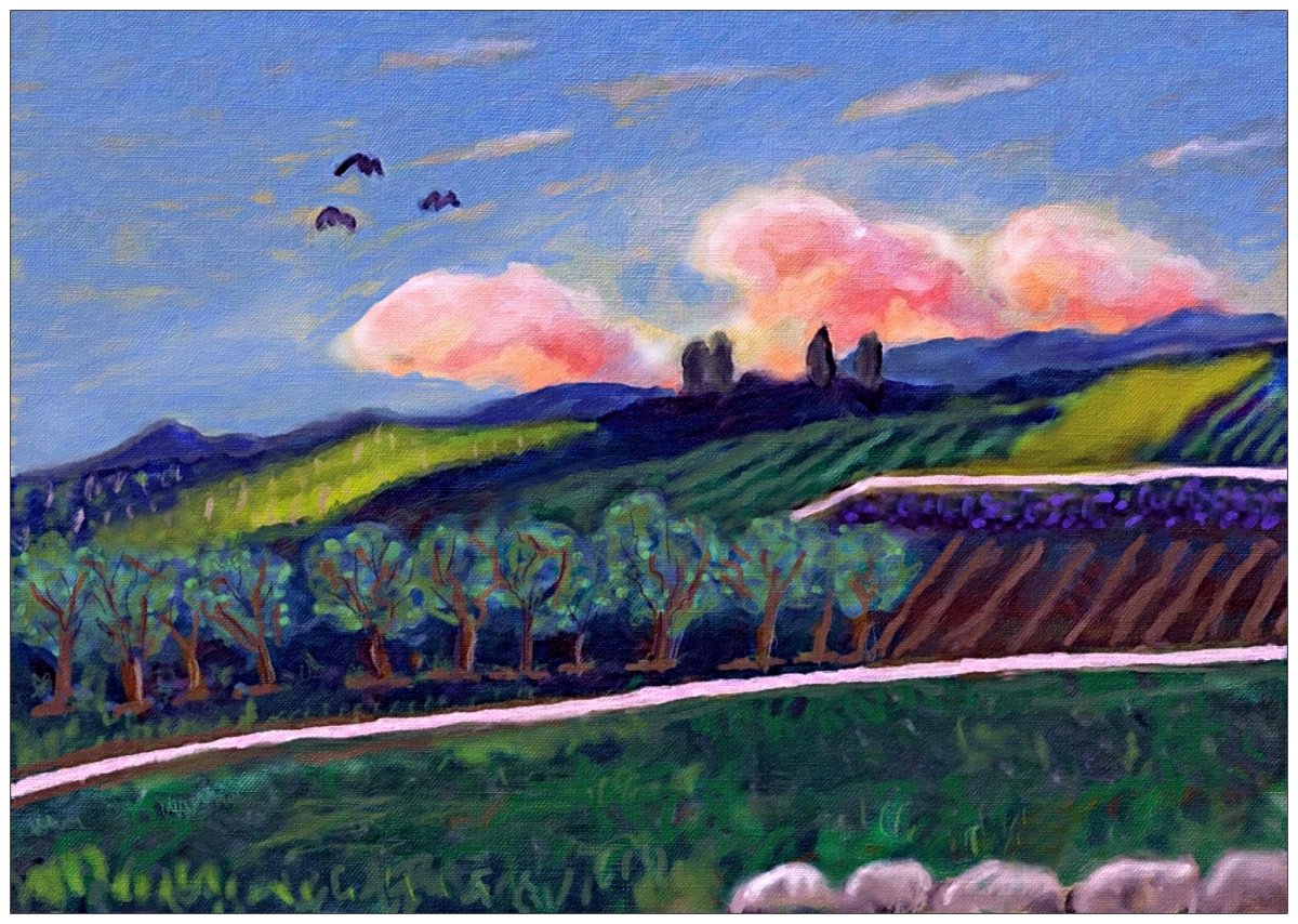 Le coteau au soir levant 