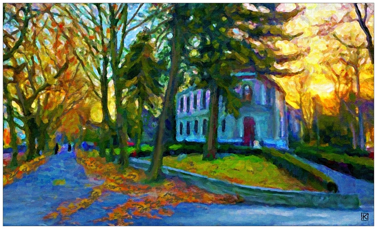 Bienne, musée Schwab au coucher du soleil 