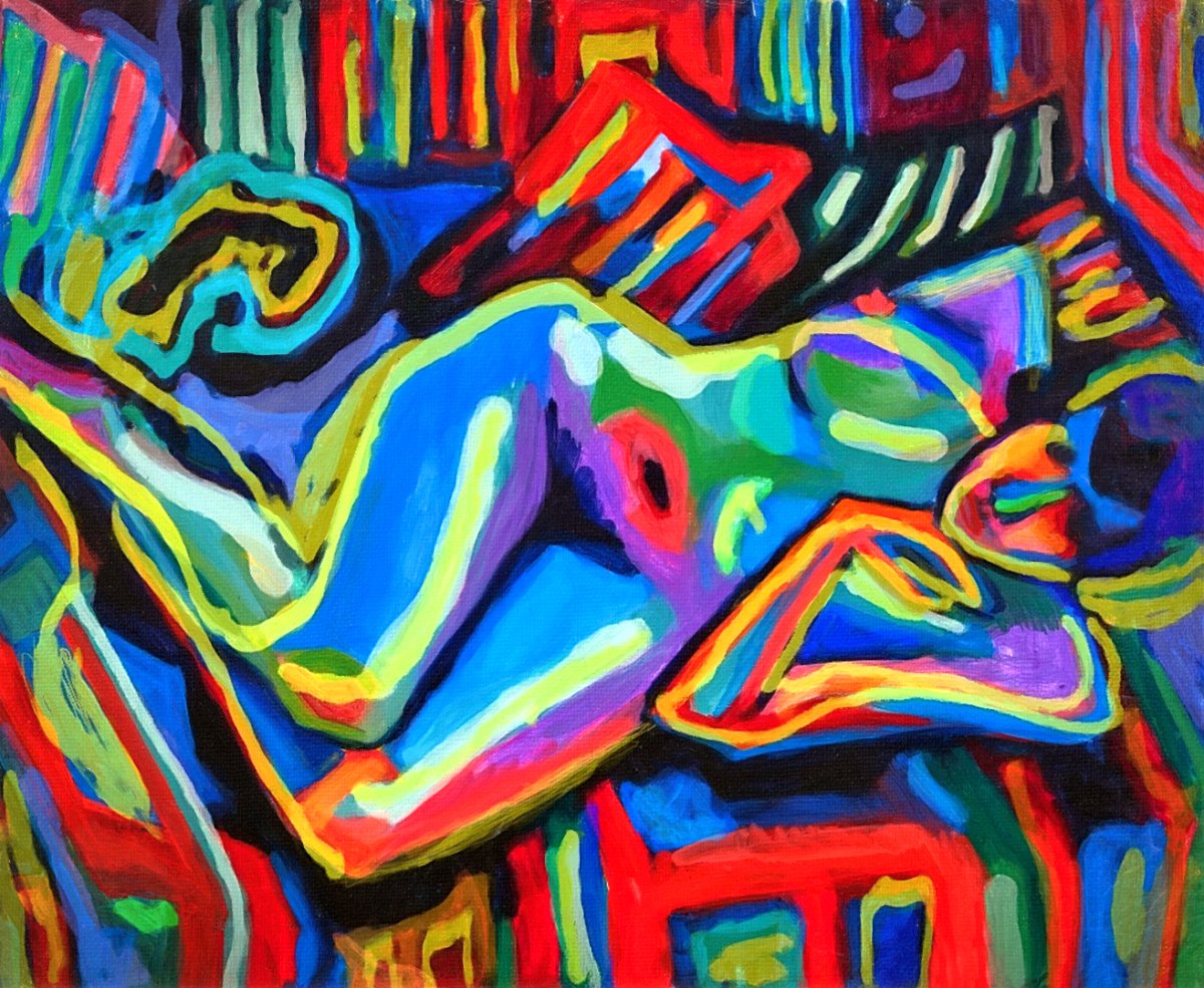 Nue phosphorescente 