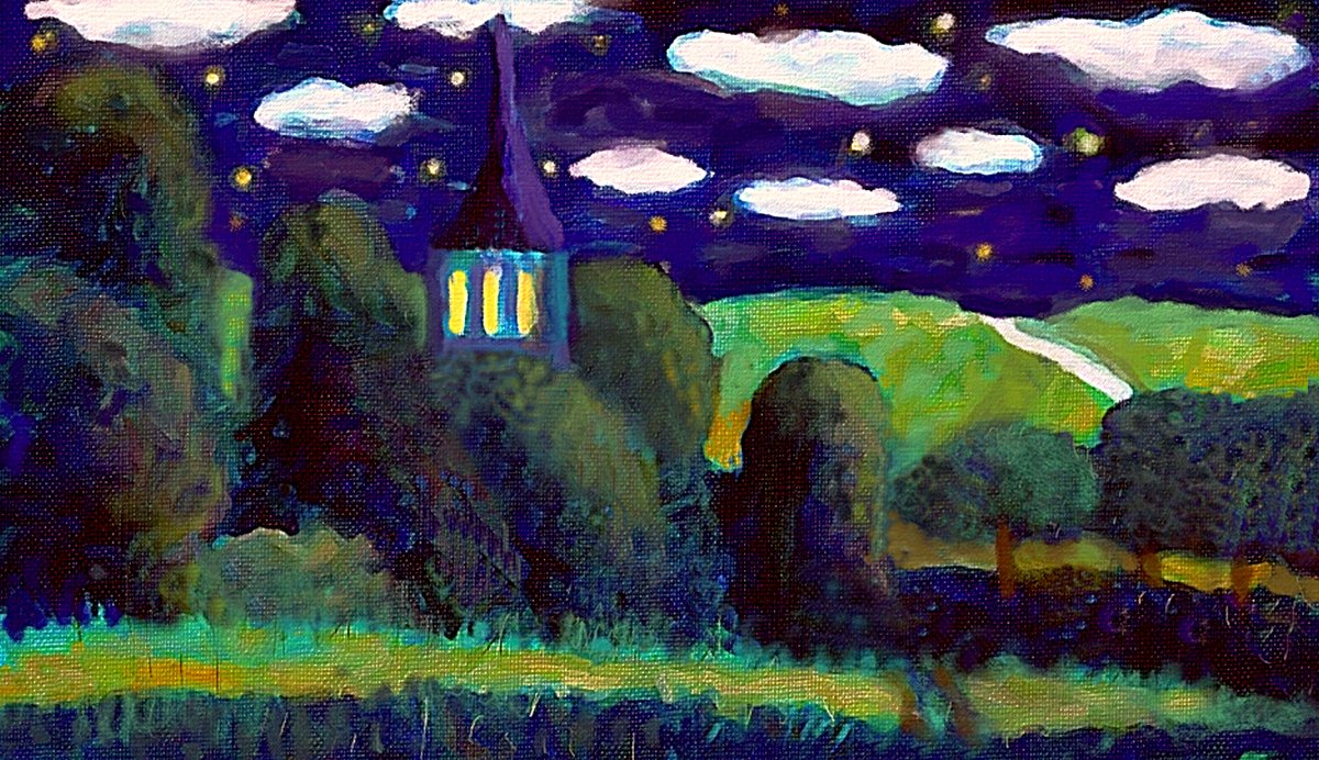 L'église dans la nuit