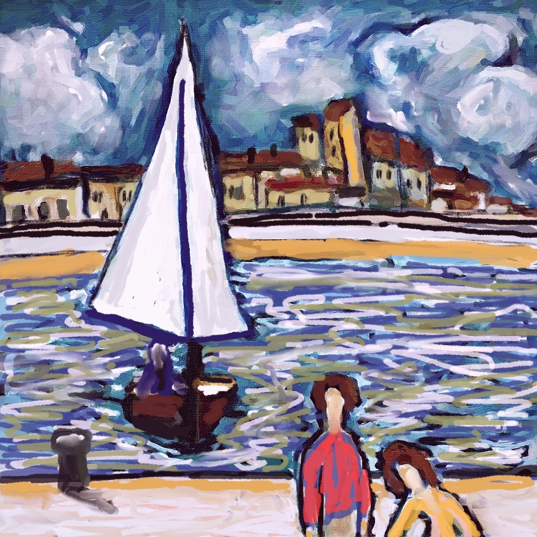 Les amoureux au bord de l'eau