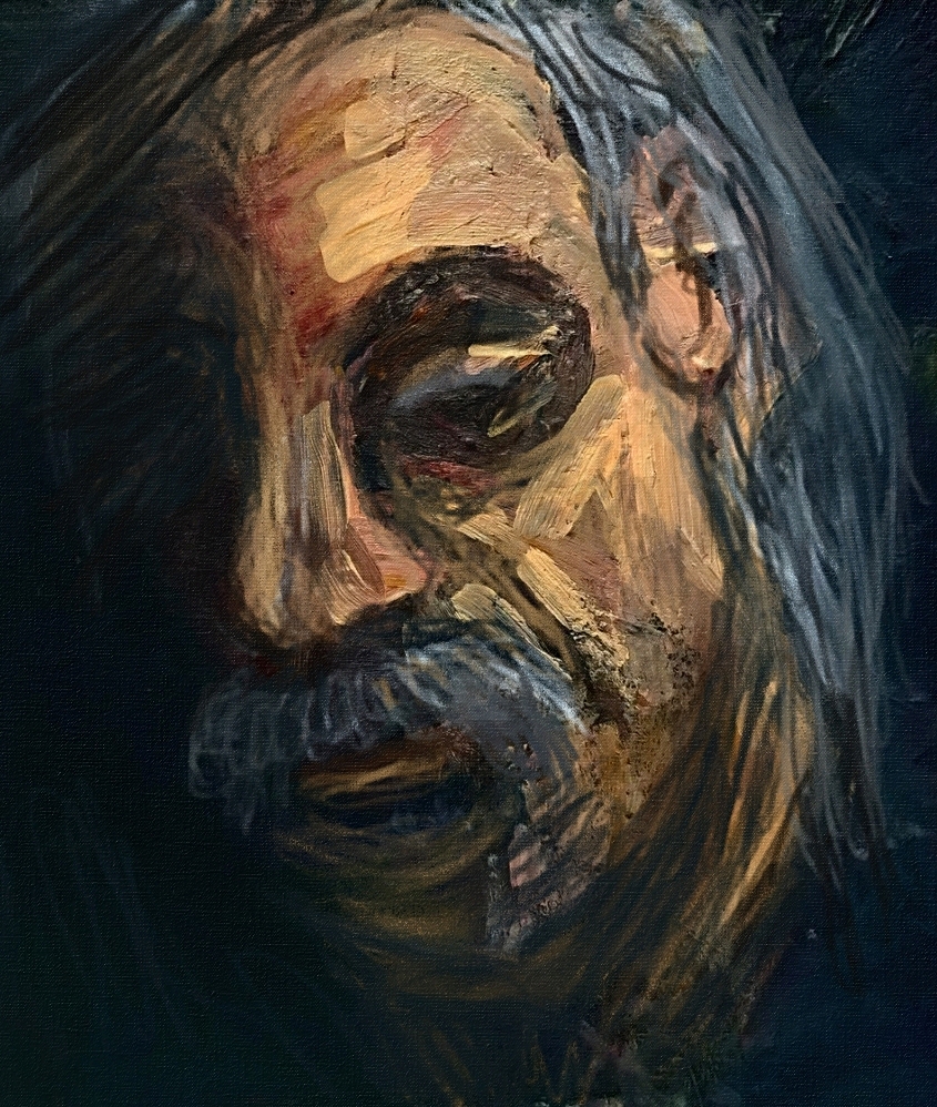 Portrait d'un homme dans l'ombre