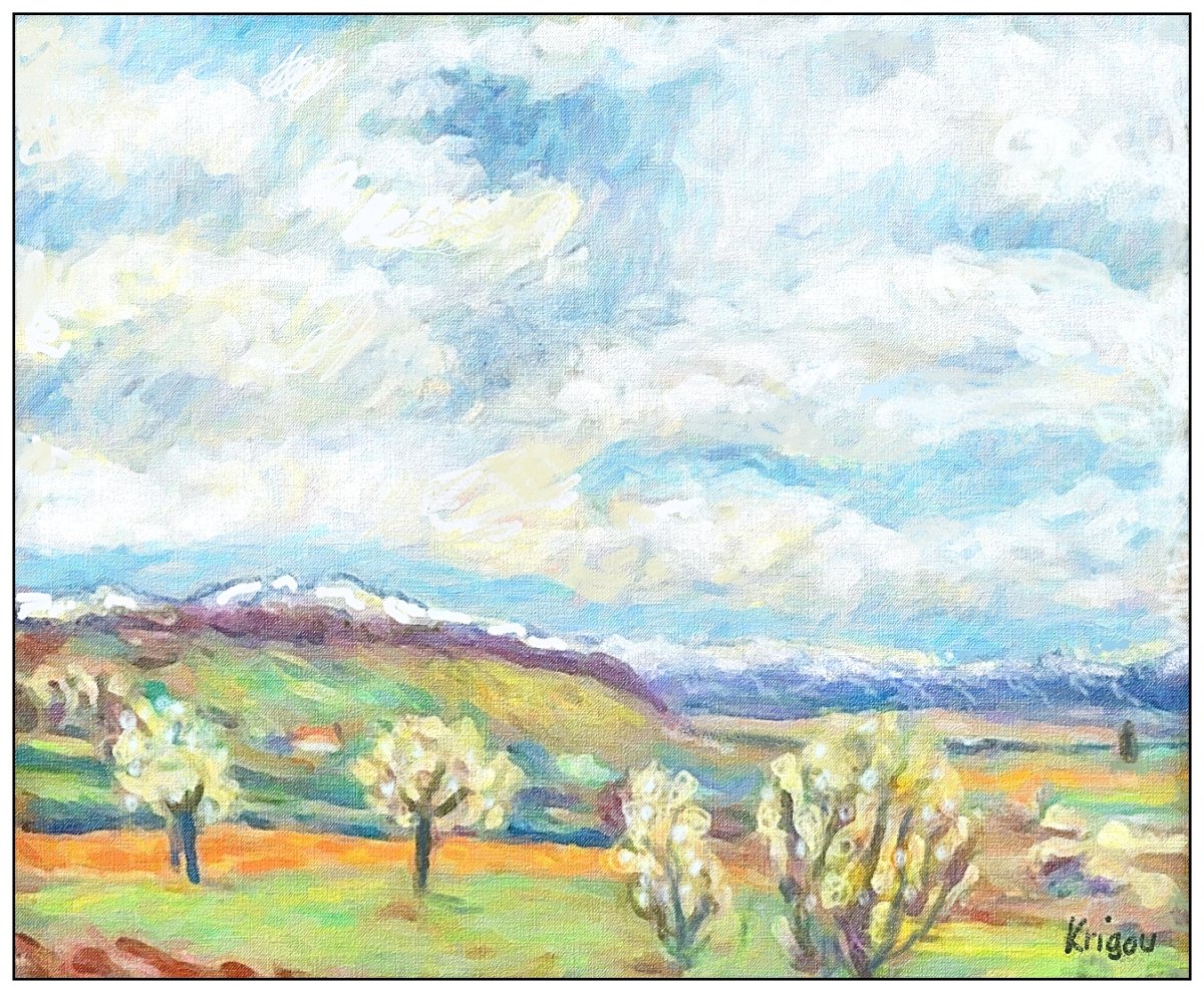 Souvenirs du printemps et des cerisiers en fleurs 