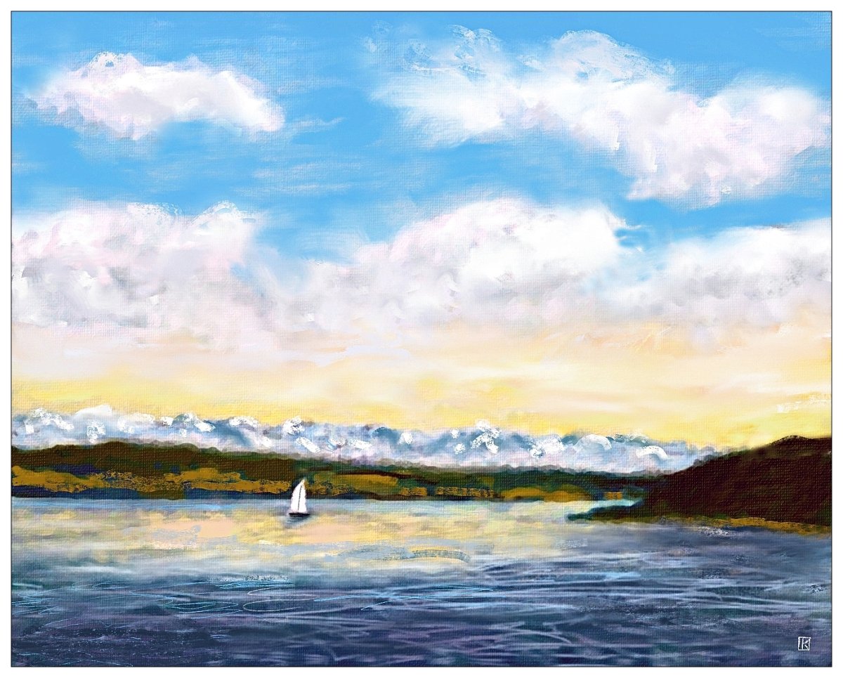 Un voilier devant l'île St.Pierre I 