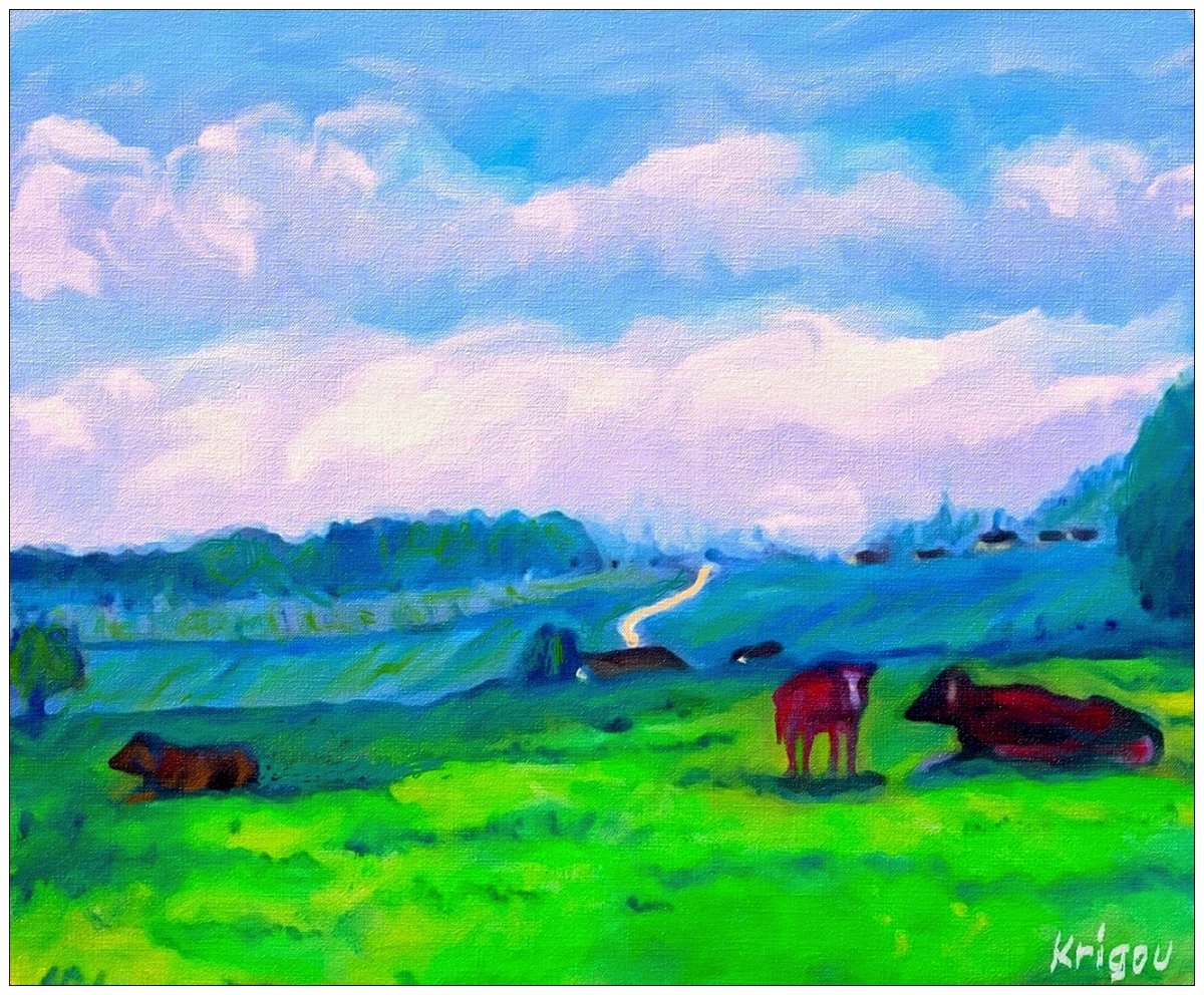 Vaches dans le pré II