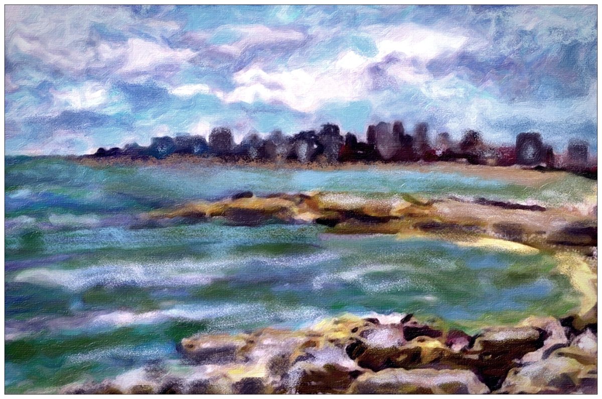 Ville en bord de mer 