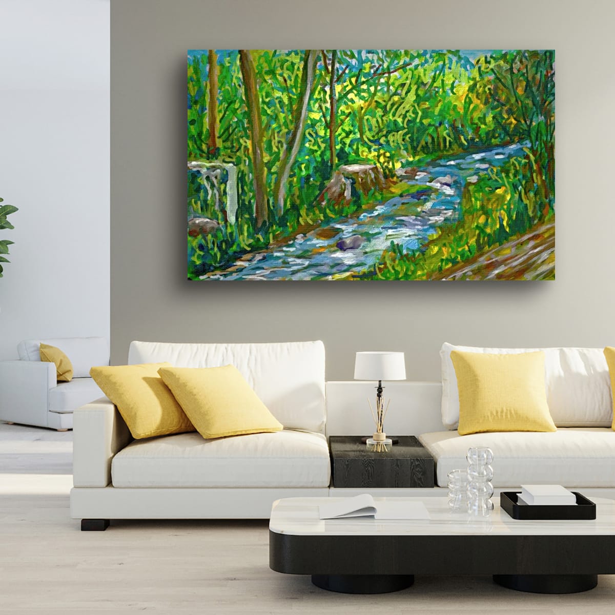 Le ruisseau dans la forêt