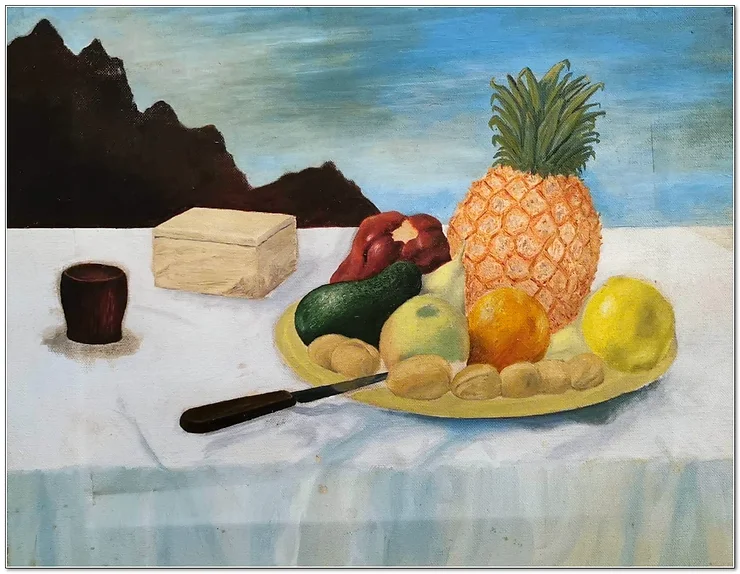Nature morte à l'ananas