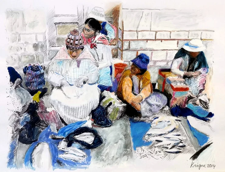 Vendeuses de poissons à Copacabana