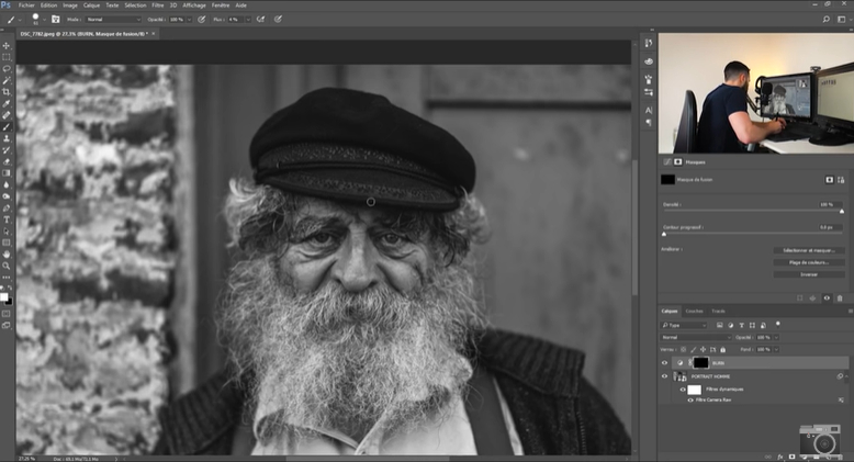Comment sublimer vos portraits noir et blanc avec l'outil "courbes" de Photoshop 